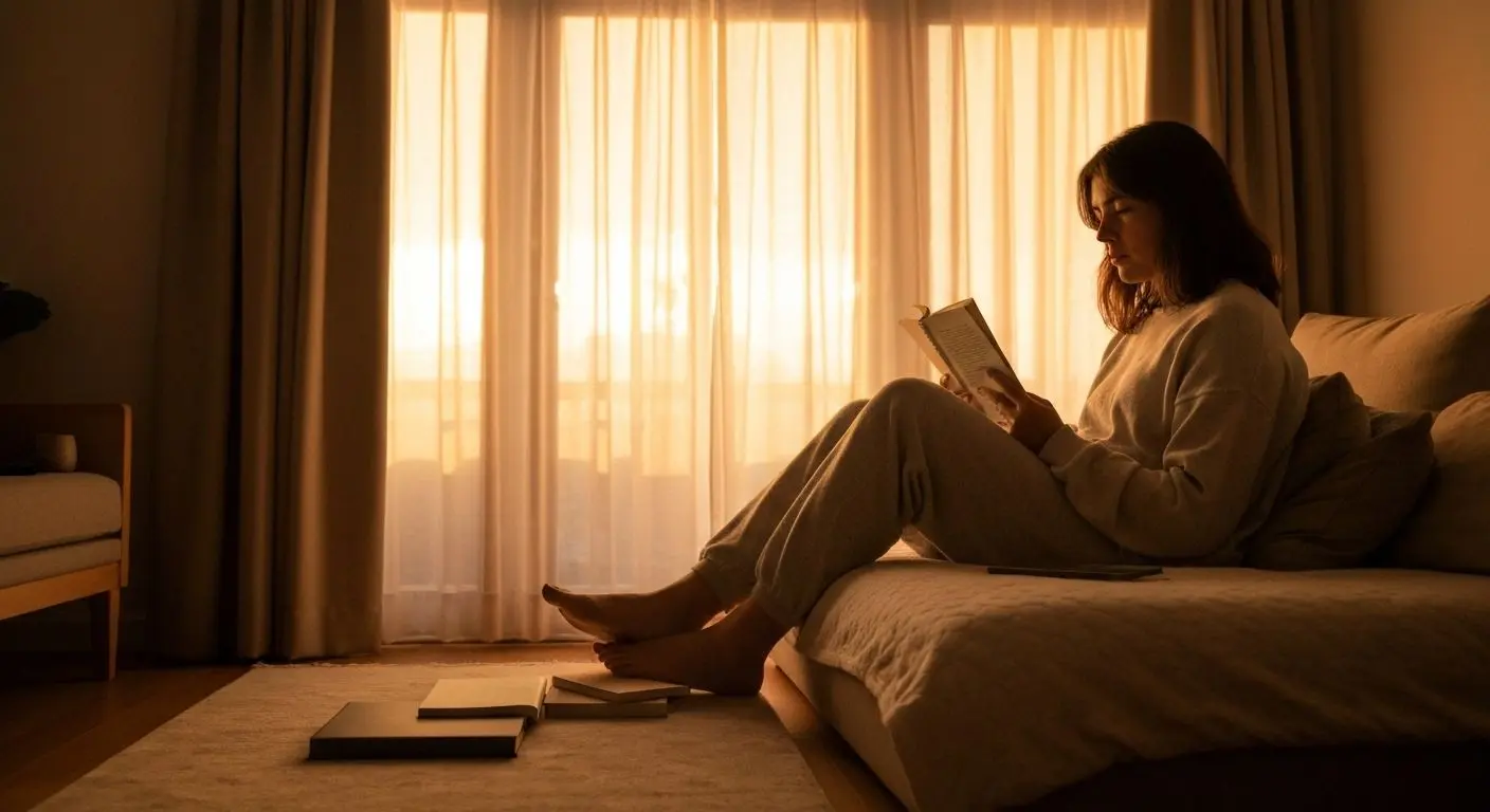 Wide interior with subdued contrast